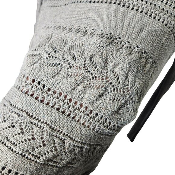 Sundance Womens Cable Open Knit Brown Sweater Dress‎ Silk Blend Unlined M - Picture 6 of 10